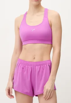 Puma pantaloni scurti de alergare Velocity culoarea violet, cu imprimeu, medium waist, 526585 imagine