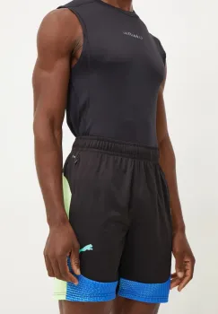 Puma pantaloni scurti de antrenament individualFINAL culoarea negru, 659584 imagine
