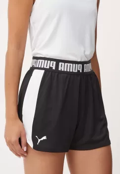 Puma pantaloni scurti de antrenament Train All Day culoarea negru, neted, high waist imagine