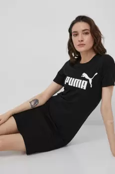 Puma rochie culoarea negru, mini, mulata imagine