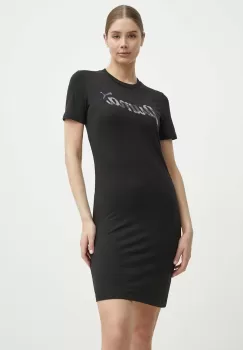 Puma rochie culoarea negru, mini, mulata, 679674 imagine