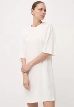 Puma rochie din bumbac BETTER CLASSIC culoarea bej, mini, oversize, 624232 imagine