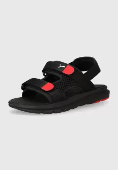 Puma sandale copii Evolve PS culoarea negru imagine