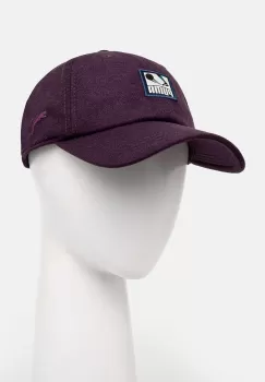 Puma sapca Classics Graphic Dad Cap culoarea violet, cu imprimeu, 025490 imagine