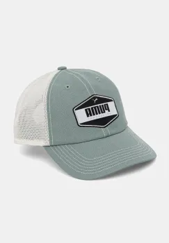 Puma sapca culoarea verde, cu imprimeu, 25976 imagine
