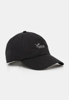 Puma sapca de baseball din bumbac culoarea negru, cu imprimeu, 25983 imagine