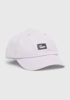 Puma sapca de baseball din bumbac culoarea violet, cu imprimeu imagine