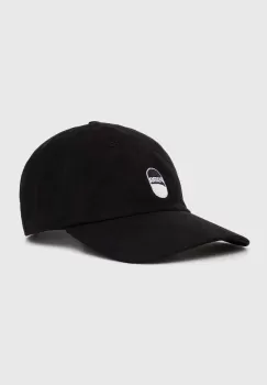 Puma sapca de baseball din bumbac Downtown Low Curve Cap culoarea negru, cu imprimeu, 025312 imagine