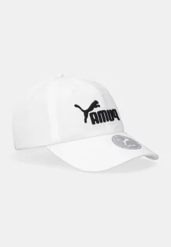 Puma sapca de baseball din bumbac ESS NO.1 LOGO BB Cap Jr culoarea alb, 026554 imagine