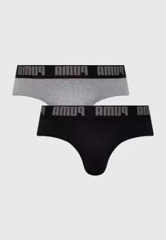Puma slip 2-pack barbati, culoarea gri, 938322 imagine