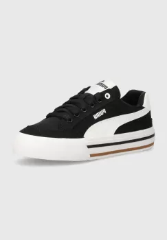 Puma tenisi copii Court Classic Vulc FS JR culoarea negru imagine