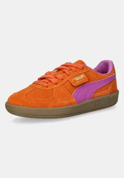 Puma tenisi din piele copii Palermo culoarea portocaliu, 397271 imagine