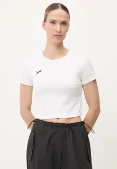 Puma tricou culoarea alb, 629745 imagine