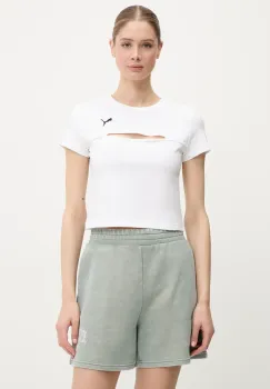Puma tricou culoarea alb, 631164 imagine