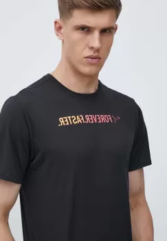 Puma tricou de alergare Run Favourite culoarea negru, cu imprimeu, 525003 imagine