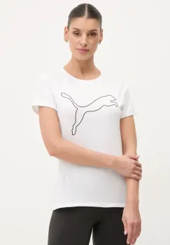 Puma tricou de antrenament Train All Day Essentials culoarea alb, 525892 imagine