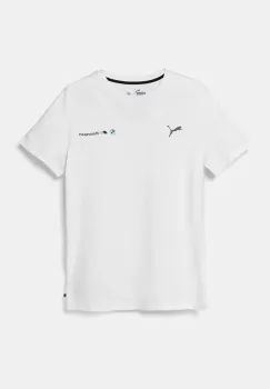 Puma tricou de bumbac pentru copii BMW MMS ESS LOGO TEE 2 culoarea alb, cu imprimeu, 627533 imagine