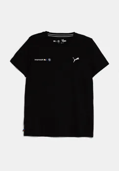 Puma tricou de bumbac pentru copii BMW MMS ESS LOGO TEE 2 culoarea negru, cu imprimeu, 627533 imagine
