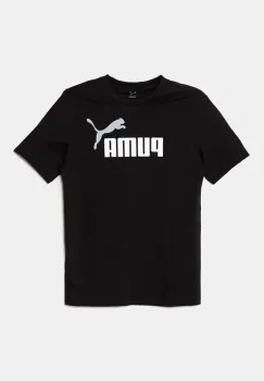 Puma tricou de bumbac pentru copii ESS 2 COLOR No.1 Logo Tee culoarea negru, cu imprimeu, 685778 imagine