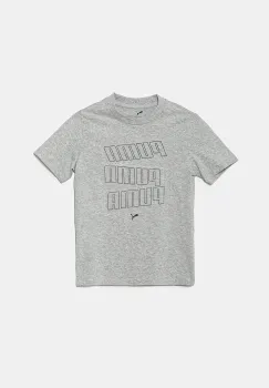 Puma tricou de bumbac pentru copii ESS LOGO LAB HOG Tee culoarea gri, cu imprimeu, 685788 imagine