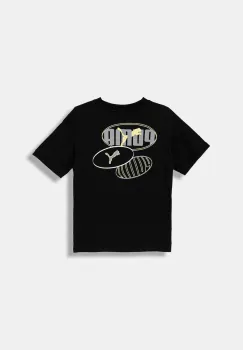 Puma tricou de bumbac pentru copii ESS LOGO LAB Relaxed Execution Tee B culoarea negru, cu imprimeu, 688984 imagine