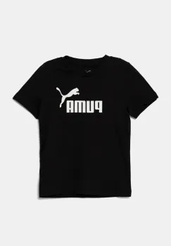 Puma tricou de bumbac pentru copii ESS No. 1 Logo Tee culoarea negru, cu imprimeu, 684930 imagine