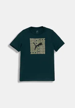 Puma tricou de bumbac pentru copii GRAPHIC Box Tee B culoarea verde, cu imprimeu, 689937 imagine