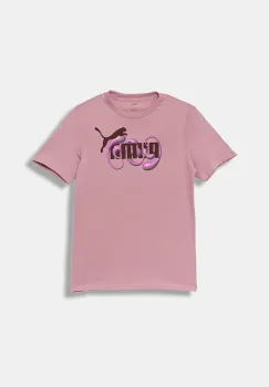 Puma tricou de bumbac pentru copii GRAPHIC No. 1 Logo Tee G culoarea roz, 688497 imagine