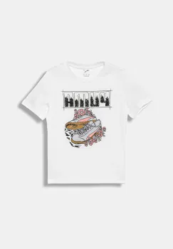 Puma tricou de bumbac pentru copii GRAPHIC Sneaker Tee G culoarea alb, 688496 imagine
