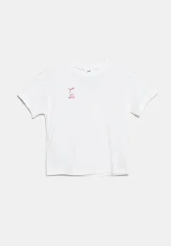 Puma tricou de bumbac pentru copii HELLO KITTY & FRIENDS Relaxed Graphic Tee culoarea alb, 630062 imagine