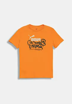 Puma tricou de bumbac pentru copii MID90s Graphic Tee III B culoarea portocaliu, cu imprimeu, 688472 imagine