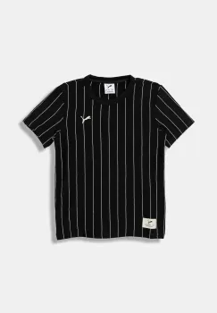 Puma tricou de bumbac pentru copii PUMA CLASS Striped Tee B culoarea negru, cu imprimeu, 688851 imagine
