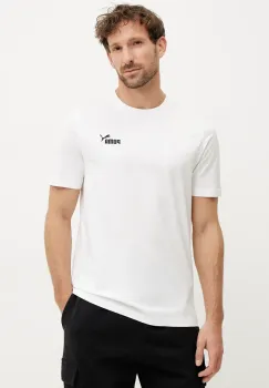 Puma tricou din bumbac barbati, culoarea alb, cu imprimeu, 682534 imagine