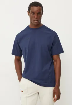 Puma tricou din bumbac barbati, culoarea albastru marin, neted, 681991 imagine