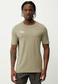 Puma tricou din bumbac barbati, culoarea verde, neted, 682535 imagine