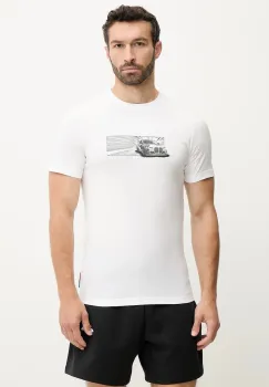 Puma tricou din bumbac BMW MMS CAR culoarea alb, cu imprimeu, 630624 imagine
