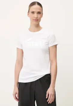 Puma tricou din bumbac culoarea alb, 631536 imagine