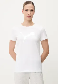 Puma tricou din bumbac culoarea alb, 684995 imagine