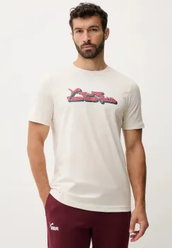 Puma tricou din bumbac culoarea bej, cu imprimeu, 632111 imagine