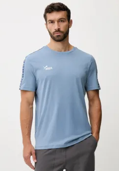 Puma tricou din bumbac culoarea bleumarin, cu imprimeu, 684674 imagine