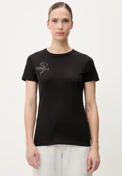 Puma tricou din bumbac culoarea negru, 684982 imagine