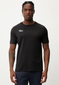 Puma tricou din bumbac culoarea negru, cu imprimeu, 684717 imagine