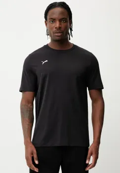Puma tricou din bumbac culoarea negru, uni, 629644 imagine