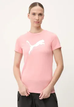 Puma tricou din bumbac culoarea portocaliu, 684995 imagine