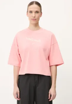 Puma tricou din bumbac culoarea roz, 629776 imagine