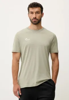 Puma tricou din bumbac culoarea turcoaz, cu imprimeu, 684717 imagine