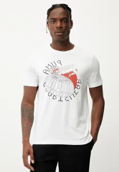 Puma tricou din bumbac GRAPHICS Execution culoarea alb, cu imprimeu, 684833 imagine