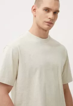 Puma tricou din bumbac MMQ barbati, culoarea bej, uni 624009 imagine