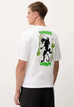Puma tricou din bumbac PUMA x RIPNDIP culoarea alb, cu imprimeu, 632413 imagine