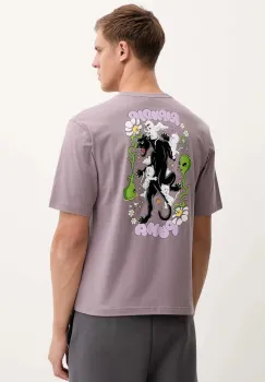 Puma tricou din bumbac PUMA x RIPNDIP culoarea violet, cu imprimeu, 632413 imagine